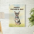 thumbnail image 2 of Cute Rat Terrier Loves Dad Happy Father's Day Vertical Matte Canvas Poster Ratty Dog Lover Wall Art Home Decor - 12008, 2 of 5