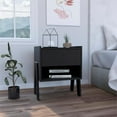thumbnail image 3 of TUHOME Joy Nightstand  Engineered Wood Nightstands in  Black, 3 of 7