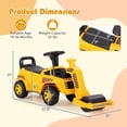 thumbnail image 3 of Gymax Rouleau Compresseur pour Enfants à Chevaucher avec Moteur à Rouleau Réglable, Son, Rangement sous le Siège, 3 of 10