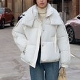thumbnail image 2 of Lovzfmll Veste Décontractée pour Femmes, Style à Capuche à Manches Longues Coloré Blanc, G, 2 of 4