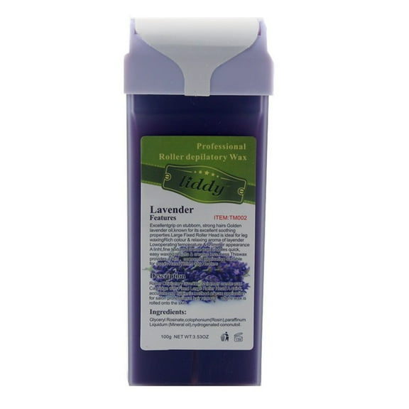 TUITOONM Roll On Hot Depilatory Wax Cartridge 3.5 oz Hair Removal Wax for All Body Parts, Smooth & Long-Lasting, with Non-Woven Strips & Soother