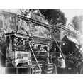 thumbnail image 2 of Atget, Eugene 14x12 Gold Ornate Wood Framed with Double Matting Museum Art Print Titled - Paris, 1898 - Animal Circus, Fete des Invalides, 2 of 4