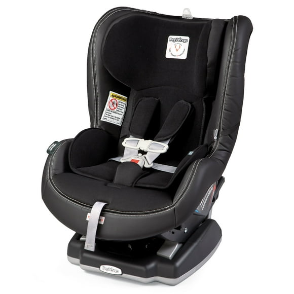Peg Perego Primo Viaggio Convertible - Silla de coche reversible - Orientada hacia atrás para niños de 5 a 45 lbs y orientada hacia adelante para niños de 22 a 65 lbs - Made in Italy - Regaliz (Negro)