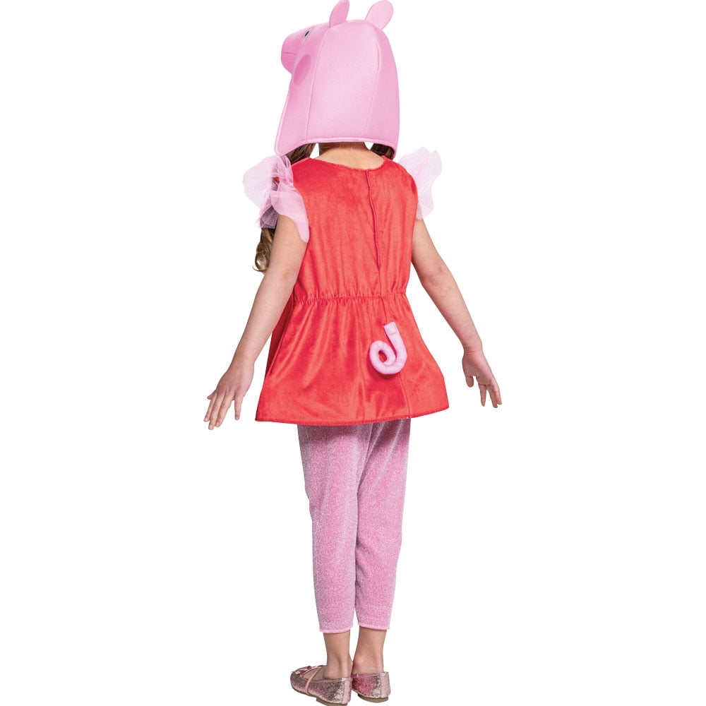 Disguise Peppa Pig Classic Girl's Halloween Fancy-Dress Costume for Toddler, 3T-4T