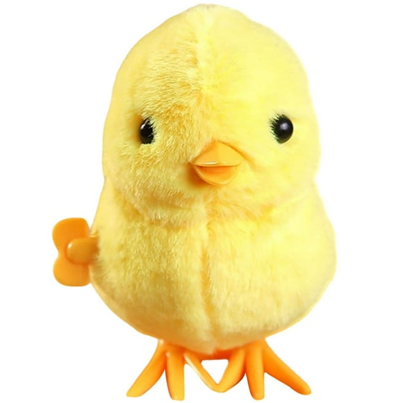 CHOK Plush Chicken Clockwork Jumping Toy Wind Up Jumping Toy Simulation Chicken Toy