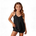 thumbnail image 2 of Miluxas Athletic Dress for Girl Casual Sleeveless Spaghetti Strap Sundress Workout Short Tennis Dress with Pockets, 2 of 9