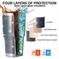 thumbnail image 7 of 30oz Dark Blue Sun Moon Cloud Pattern Tumblers Stainless Steel Tumbler with Lid and Straw,Vacuum Insulated Double Wall Travel Tumbler Cups Mug with Cleaning Brush for Coffee,Tea, 7 of 7