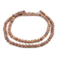thumbnail image 3 of The Bead Chest Peach Round Druzy Agate Beads (8mm): Organic Gemstone Round Spherical Energy Stone Healing Power Crystal for Jewelry Bracelet Mala Necklace Making, 3 of 4