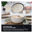 thumbnail image 2 of Olla de Hierro Fundido Esmaltado para Horno y Estufa Cookify (Taupe, 24.8 cm, Capacidad 4 Litros), 2 of 8