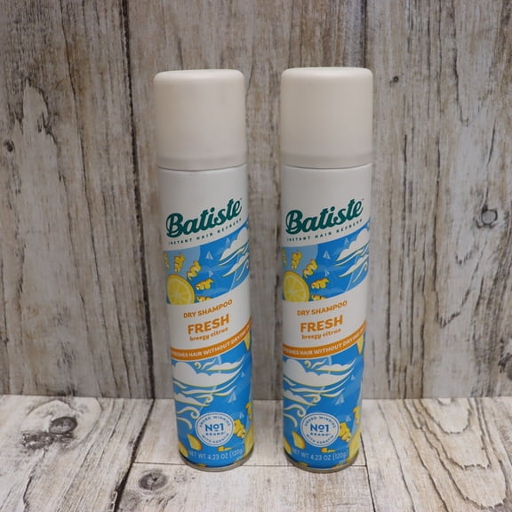 2 Pack- Dry Shampoo Instant Hair Refresh Fresh Breezy Citrus 4.23oz