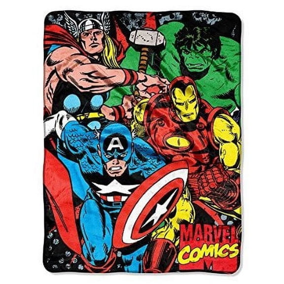 The Northwest Company Marvel Avengers: We Fight Micro Raschel Blanket - 46 X 60 Inch