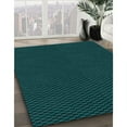 thumbnail image 3 of Ahgly Company Machine Washable Indoor Rectangle Transitional Dark Cyan Green Area Rugs, 2' x 5', 3 of 7
