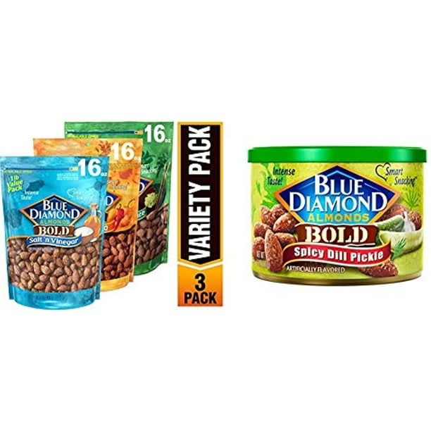 Blue Diamond Almonds Bold Favorites Variety Pack Salt N Vinegar