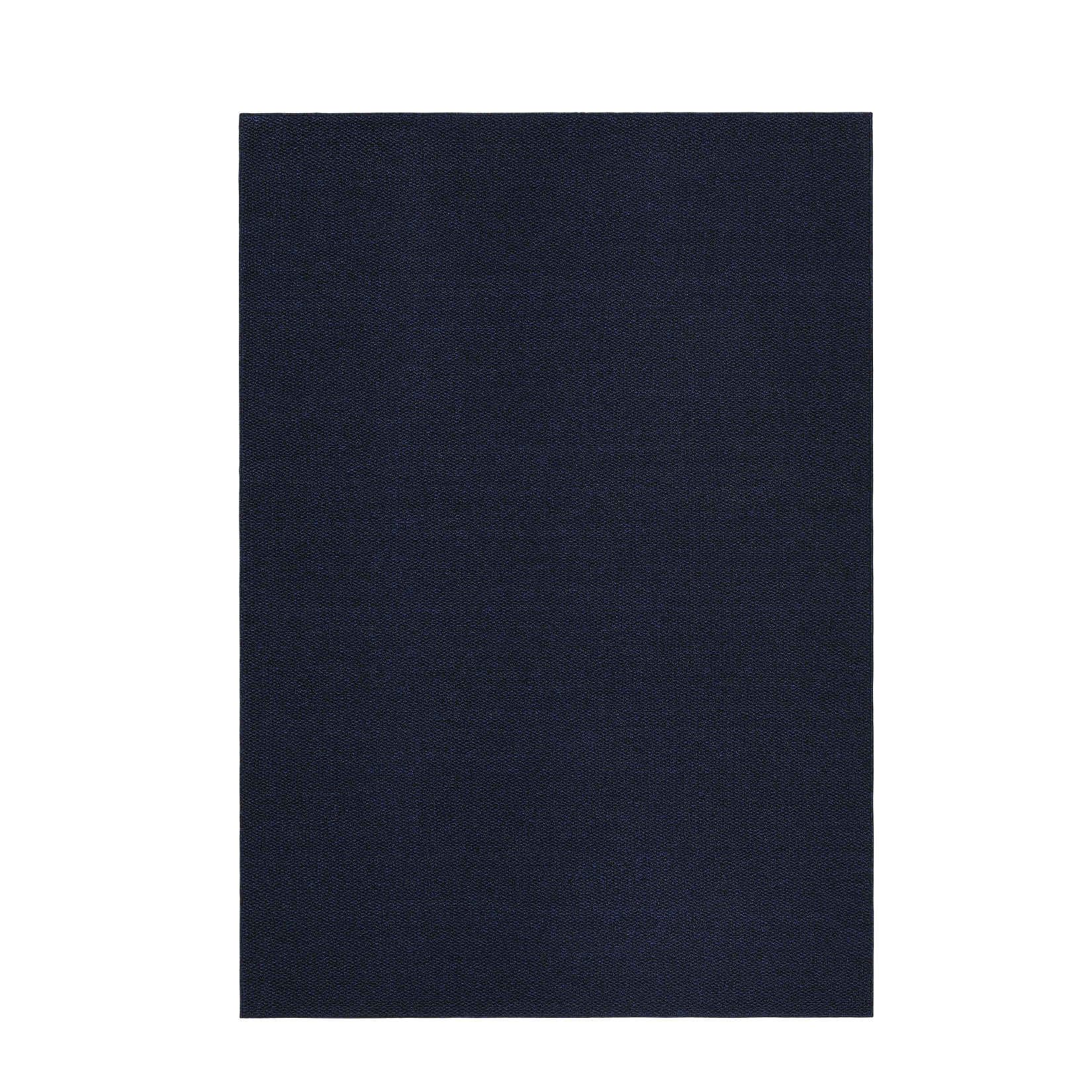COZONY 10'x13' Washable Area Rug, Modern Textured Low-Pile Polypropylene Carpet, Stain Resistant Non-Slip Solid Accent Rug for Extra Large Living Room, Navy Blue