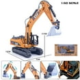 thumbnail image 2 of Simulation Vehicle Model Roller Excavator Bulldozer Snowplow Mixer Engineering Car Model Toys For Gift Souvenir Display, 2 of 9