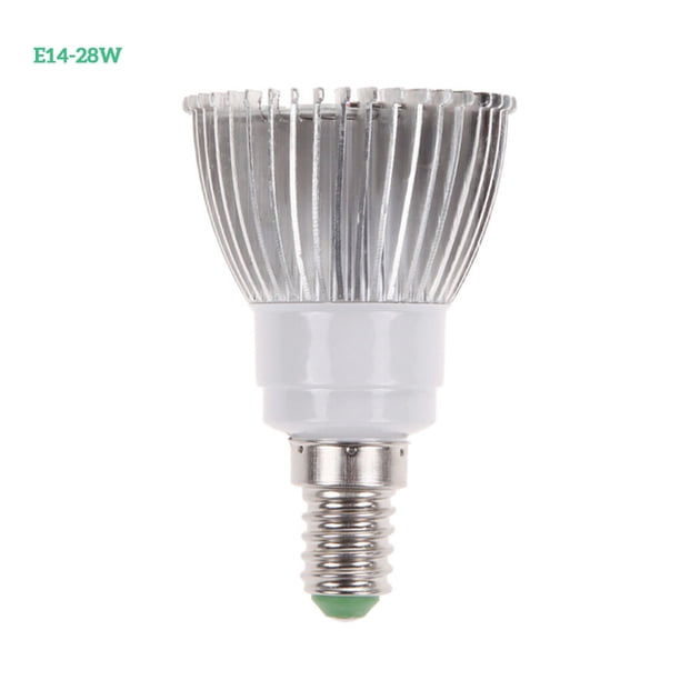 Billuyoard Bombilla LED para cultivo de plantas E27 Lámpara de cultivo interior hidropónica de espectro rojo azul Jardín y Patio E14-28W
