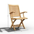 thumbnail image 4 of Felice Teak Outdoor Folding Armchair, 4 of 5