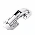 thumbnail image 2 of Hidden Hinges for Cabinet Doors - Cabinet Hinges 90 Degree No-drill Hydraulic Soft Close Hinges, Stainless Steel Cupboard Door Hardware with Screws, Easy Install for Kitchen Wardrobe Furniture, 1Pcs, 2 of 5