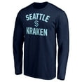 thumbnail image 2 of Men's Deep Sea Blue Seattle Kraken Victory Arch Long Sleeve T-Shirt, 2 of 3