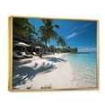 thumbnail image 2 of Designart "Maldivian Beaches II" Nautical & Beach Floater Framed Wall Decor, 2 of 7