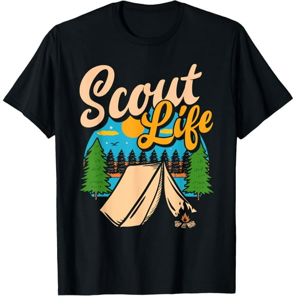 t-shirt Scout Life Funny Scouting Lovers Camping Boys Girls Scout T-Shirt mens，black，women，funny，journey，Crew Neck, Short Sleeve,printing