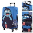 thumbnail image 5 of Stretch Luggage Cover M(22-24in)– Elastic Travel Suitcase Protector with Handle Openings & Bottom Closure, Washable Polyester Spandex Cover for 18"-32" Suitcases, S/M/L/XL Size, 5 of 6