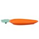thumbnail image 1 of Ceramic Sauce Dish With Carrot Shape For Picnics 1Pack, 1 of 5