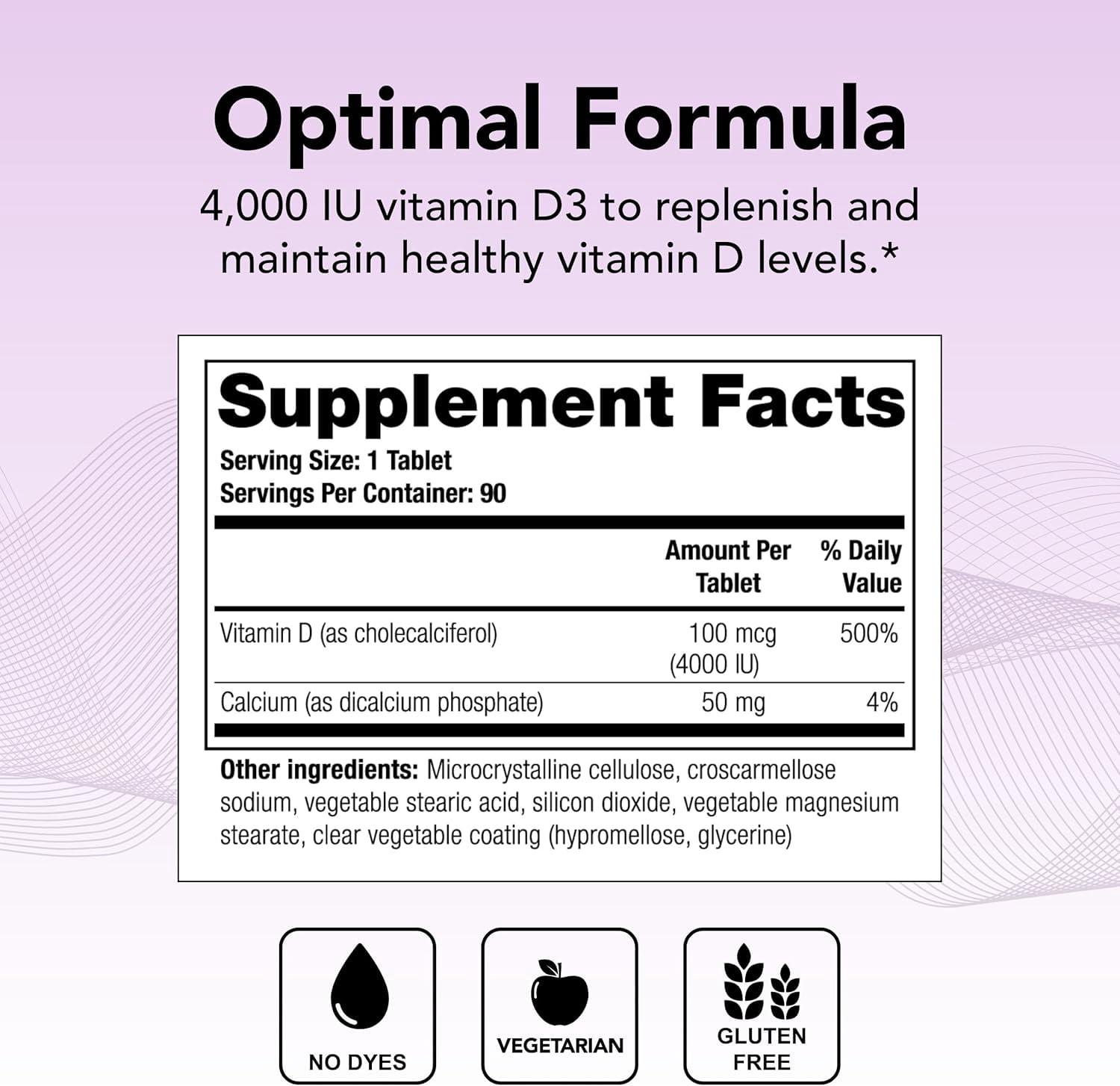 Theralogix Thera-D 4000 Vitamin D Supplement - 4,000 IU (100 mcg) Vitamin D3 - 90-Day Supply - Immune Support Supplement for Women & Men - Aids Bone & Heart Health - NSF Certified - 90 Tablets