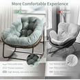 thumbnail image 3 of Comfortable Outdoor Rattan Rocking Chair with Padded Cushion Ideal for Front Porch, Living Room, Patio or Garden Perfect for Relaxation and Leisure Time Enjoyment, 3 of 12