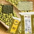 thumbnail image 3 of Rani Moong Whole (Ideal for cooking & sprouting, Whole Mung Beans with skin) Lentils Indian 32oz (2lbs) 908g ~ All Natural | Gluten Friendly | Non-GMO | Kosher | Vegan | Indian Origin, 3 of 8