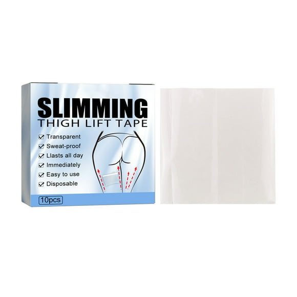 Thigh Lift Tape Transparent Body Bandage Patch for Secure Support and Chafing Disposable Strips 10PCS
