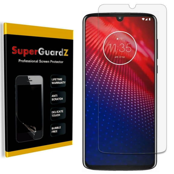 [8-Pack] For Motorola Moto Z4 SuperGuardZ Screen Protector, Ultra Clear, Anti-Scratch, Anti-Bubble