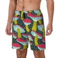 thumbnail image 2 of Haiem Green Mushroom Mens Swim Trunks with Compression Liner 2 in 1 Swimming Shorts Stretch Swimwear Quick Dry,Board Shorts-Medium, 2 of 9
