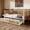 Antique White (with 2 Drawes), variant on Harper & Bright Designs Rattan Daybed Full Size Daybed with 2 Drawes, Retro Mid Century Daybed Frame for Guest Room Bedroom, Walnut