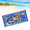 thumbnail image 4 of Esterilla de poliéster multiusos para picnic, yoga, playa, baño, toalla, tapiz (azul), 4 of 9