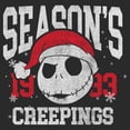 thumbnail image 2 of Juniors The Nightmare Before Christmas Jack Skellington Season Creepings Sweatshirt, 2 of 4