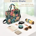 thumbnail image 4 of Plants Flowers Cactus Corduroy Tote Bag Handbag Large Messenger Bag Shoulder Crossbody Zipper Bag Purse, 4 of 8