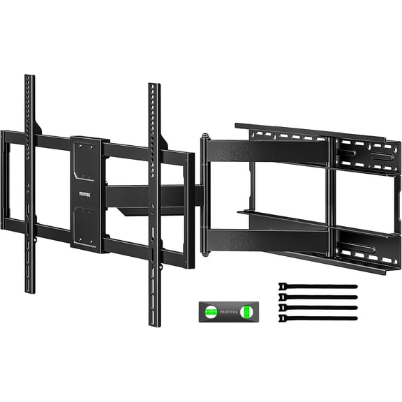 monTEK Heavy Duty TV Wall Mount for 50-100 Inch TVs, Full Motion TV Bracket, ±90° Swivel, 5°/-15° Tilt, Supports up to 176 lbs, 25" Articulating Arm, Max VESA 800x600mm