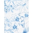 thumbnail image 5 of DARING DIVA Long Sleeve Square Neck Floral Print Layered A Line Dress L Blue, 5 of 6