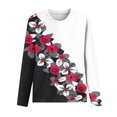 thumbnail image 4 of Hauts à Manches Longues pour Femmes T-Shirts Imprimés Décontractés Amples à Col Rond à Manches Longues Hauts Blouse T-Shirts à Manches Longues pour Femmes T-Shirts Longs pour Femmes Blouses à Manches Longues pour Femmes, 4 of 6
