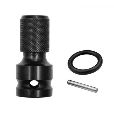 

3pcs Quick Release Socket Converter 1/2 Inch Square Drive to 1/4 Inch Hex Socket Adapter Spanner Socket Converter Chuck with Pin and Ring Socket Extension Kit Accessories for Impact and Ratchet Wrench