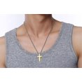 thumbnail image 5 of Colgante de cruz de oración de fe con versículo bíblico, regalo religioso de acero inoxidable, 5 of 5
