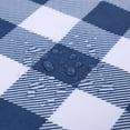 thumbnail image 5 of Garvee 52" x 84" Navy Blue Farmhouse Tablecloth Buffalo Plaid Checkered Stain Resistant Waterproof Tablecloth Table Cover, Rectangle, 5 of 6