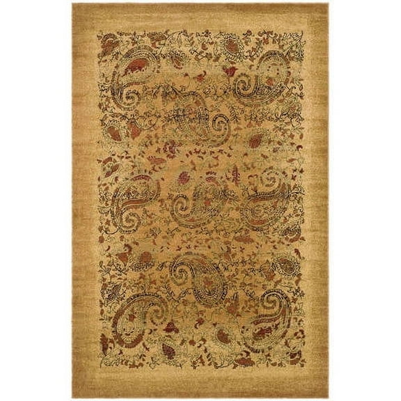 SAFAVIEH Lyndhurst Julia Traditional Floral Area Rug, Beige/Multi, 5'3" x 7'6"