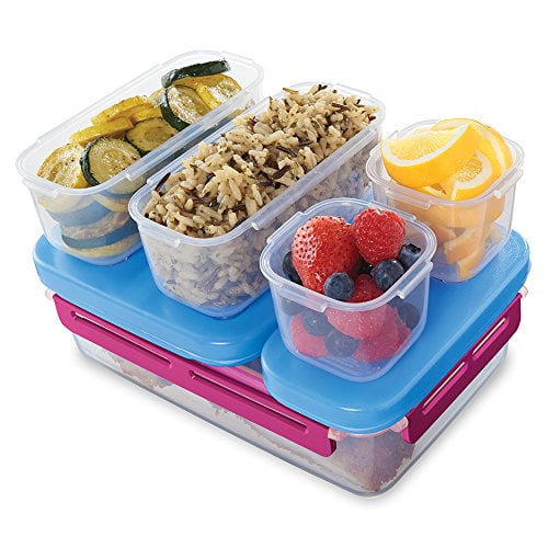 Red 1997821 NEW RUBBERMAID LUNCH BLOX LEAK-PROOF LARGE ENTREE KIT 