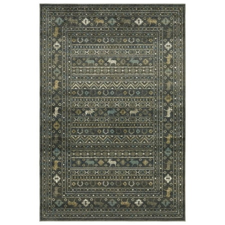 Oriental Weavers VENICE Blue 6ft 7in x 9ft 2in Area Rug