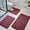 Burgundy, variant on YEAHOME Bathroom Rugs Sets 3 Piece, Ultra Soft Flannel Memory Foam Bath Rugs, Non-Slip & PVC Backing Bathroom Mat Set, Washable Quick Dry Bath Rug