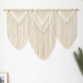 thumbnail image 1 of Colgante de Pared de Macramé, Tapiz de Macramé para Colgar en La Pared, Tapiz de Hojas Tejidas A Mano Bohemio, Decoración Tejida Bohemia para Apartamento, Galería, Sala de Estar, 1 of 8