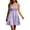 Purple, variant on Kureaily Short Dress Solid Ruffle Hem Sleeveless Summer Mini Sexy (Blue,Large)
