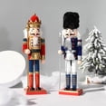 thumbnail image 5 of Cascanueces Suite Adornos tradicionales de cascanueces de madera, decoración festiva del árbol de Navidad kaili Sencillez, 5 of 5